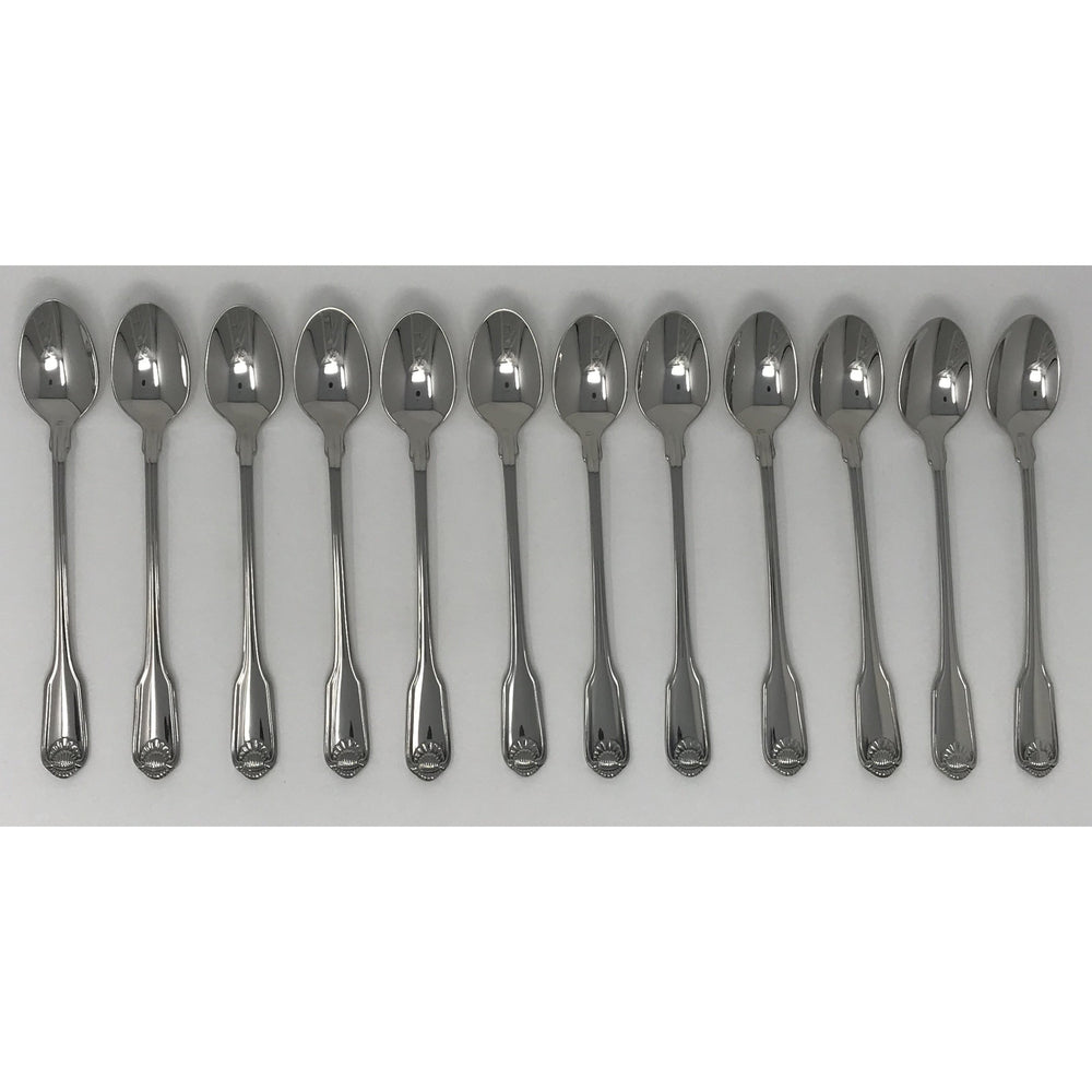 Oneida Classic Shell Set of 12 Iced Tea Spoons | Extra 30% Off Code FF30 | Finest Flatware