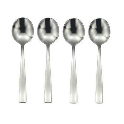 Oneida Andorra Set of 4 Round Bowl Soup Spoons 18/10 Stainless | Extra 30% Off Code FF30 | Finest Flatware