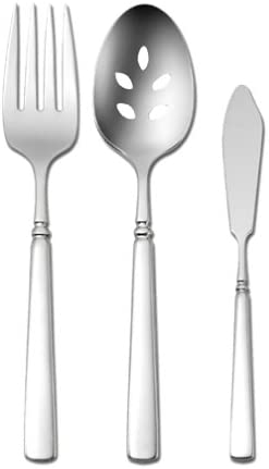 Oneida Satin Easton 3 Piece Serving Set- Frosted Handle