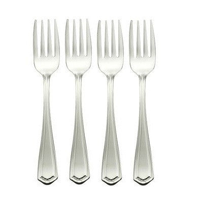 Oneida Jefferson Set of 4 Salad Forks 18/8 Stainless | Extra 30% Off Code FF30 | Finest Flatware