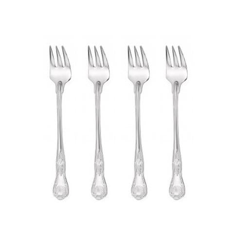 Oneida Kings 18/10 Stainless Set of 4 Oyster / Cocktail Forks | Extra 30% Off Code FF30 | Finest Flatware