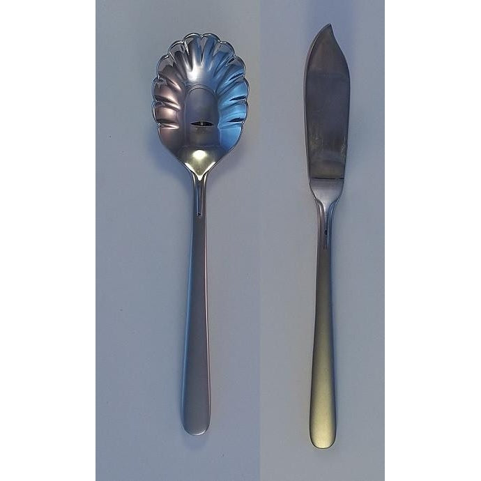 Oneida Hera Butter Knife & Sugar Spoon | Extra 30% Off Code FF30 | Finest Flatware