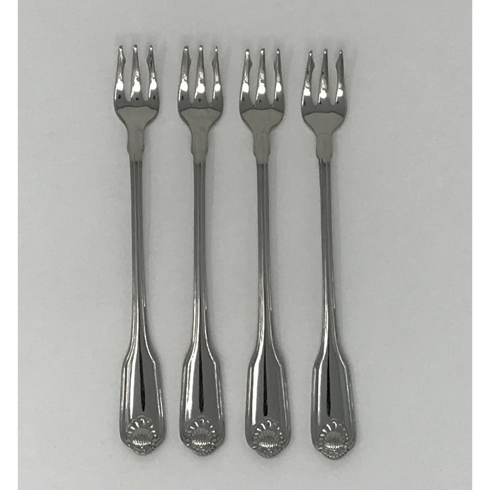 Oneida Classic Shell Set of 4 Seafood Forks | Extra 30% Off Code FF30 | Finest Flatware