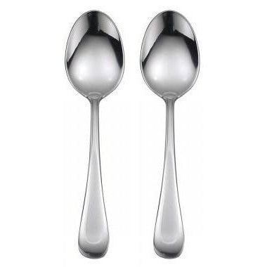 Oneida Sand Dune Glossy 2 Serving Spoons | Extra 30% Off Code FF30 | Finest Flatware