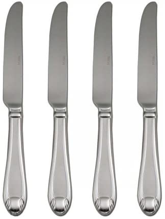 Oneida Satin Garnet Set of 4 Dinner Knives - Frosted handle Quality 18/10 stainless