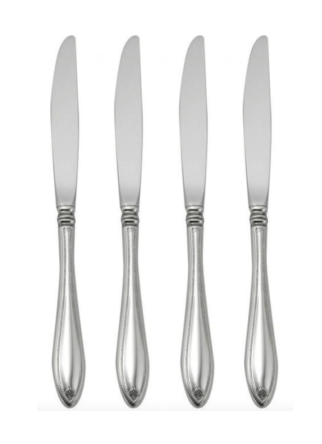 Oneida Sheraton Set of 4 Dinner Knives Quality 18/10 Stainless Flatware