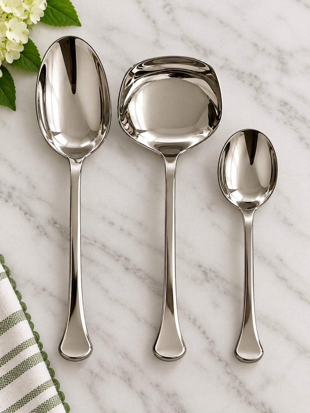 Oneida Othenia 3 Piece Hostess Set Quality 18/10 Stainless