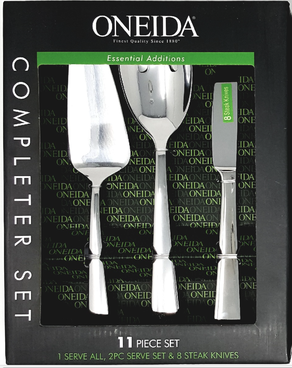 Oneida Stainless Steel 11 Piece Completer Set - Finest Flatware