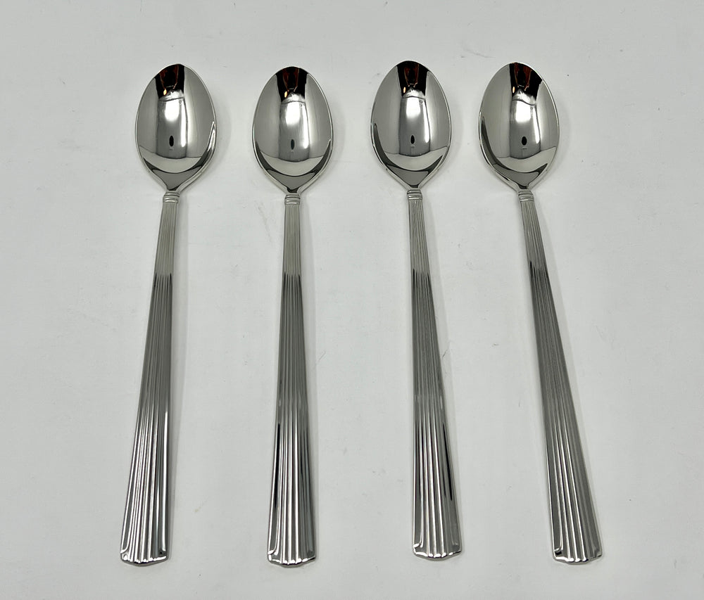 Reed & Barton Highbridge Set of 4 Iced Tea Spoons 18/10 Stainless 7 3/4