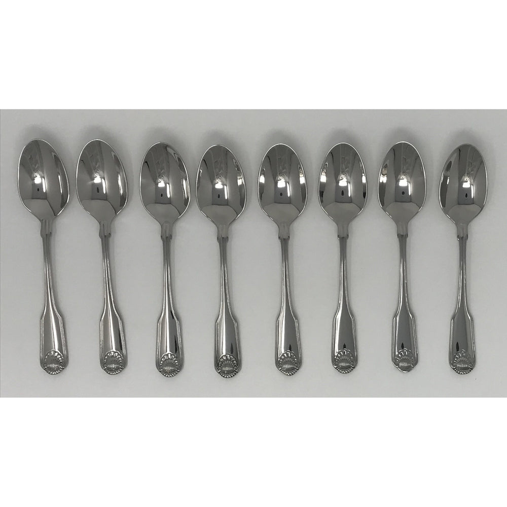 Oneida Classic Shell Set of 8 Dinner Spoons | Extra 30% Off Code FF30 | Finest Flatware