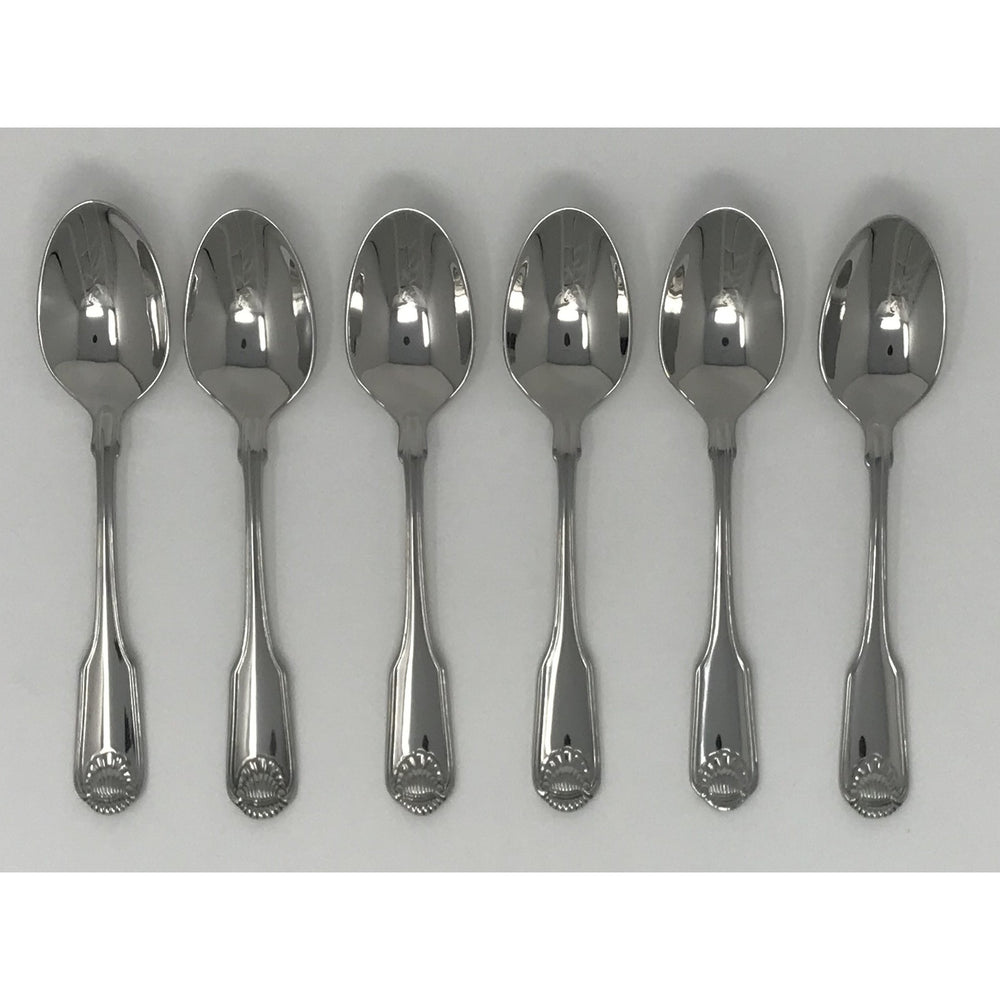 Oneida Classic Shell Set of 6 Dinner Spoons | Extra 30% Off Code FF30 | Finest Flatware
