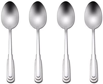 Oneida Cityscape Set of 4 Dinner / Oval Bowl Soup Spoons 7 1/8