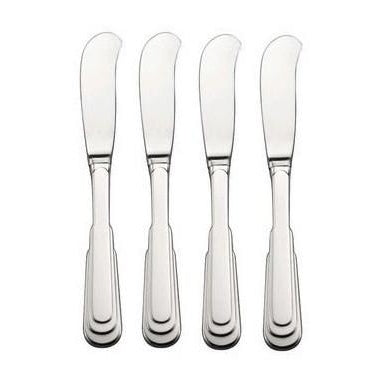 Oneida Cityscape Set of 4 Hollow Handle Butter Spreaders | Extra 30% Off Code FF30 | Finest Flatware