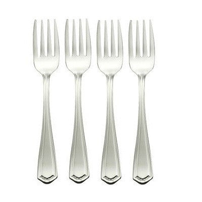 Oneida Jefferson Set of 4 Salad Forks 18/8 Stainless | Extra 30% Off Code FF30 | Finest Flatware
