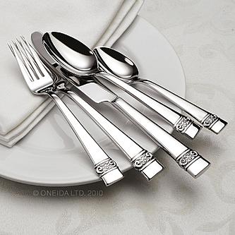 Oneida Maderno 65 Piece Fine Flatware Set, Service for 12 | EXTRA