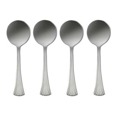 Oneida Melbourne Set of 4 Round Bowl Soup Spoons | Extra 30% Off Code FF30 | Finest Flatware