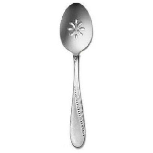 Oneida Normandy Pierced Serving Spoon - 18/8 Stainless | Extra 30% Off Code FF30 | Finest Flatware