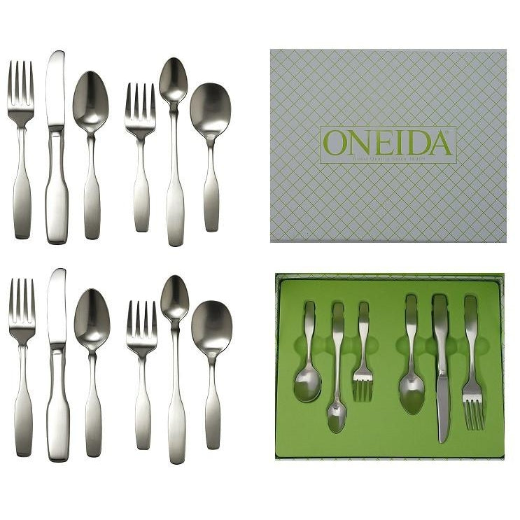 Set of 2 Oneida Paul Revere 6 Piece Child & Baby 18/8 Stainless Flatware Set | Extra 30% Off Code FF30 | Finest Flatware