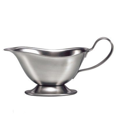 Choice 8 oz. Stainless Steel Gravy Boat