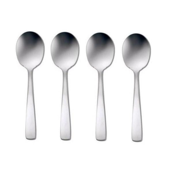 Oneida Rio Set of 4 Round Bowl Sugar Spoons 18/8 Stainless - USA MADE | Extra 30% Off Code FF30 | Finest Flatware