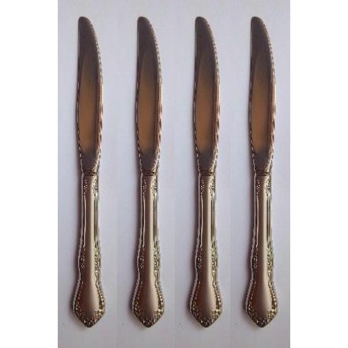 Oneida Satin Woodcrest Set of 4 Dinner Knives | Extra 30% Off Code FF30 | Finest Flatware