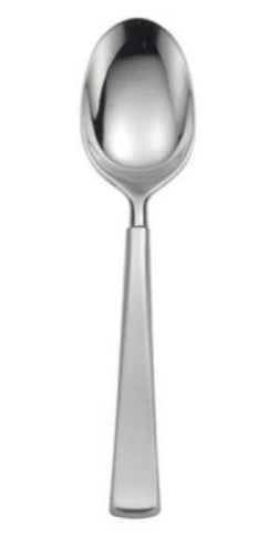 Oneida Satin Saxon Serving Spoon - USA Made | Extra 30% Off Code FF30 | Finest Flatware