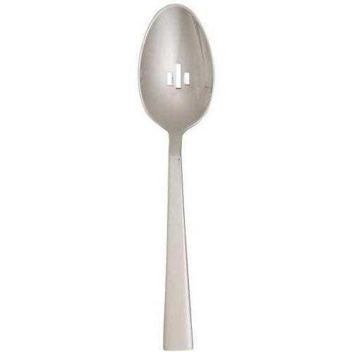 Crate & Barrel Techny Made by Oneida Pierced Serving Spoon | Extra 30% Off Code FF30 | Finest Flatware