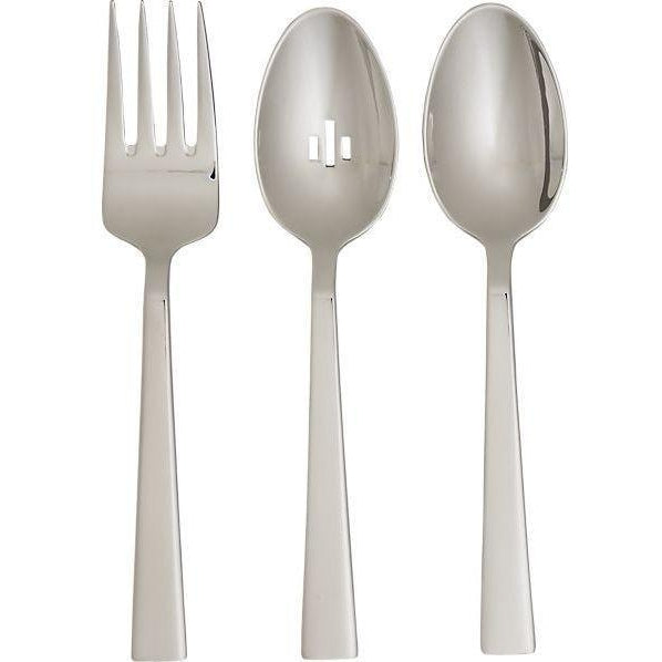 Oneida Techny for Crate & Barrel 3 Piece Serving Set by Oneida